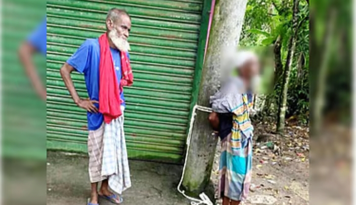 চান্দিনায় সুদের টাকা না পেয়ে বৃদ্ধকে খুঁটিতে বেঁধে নির্যাতন