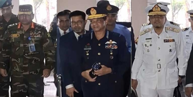 নির্বাচন ঘিরে সেনা-নৌ-বিমান প্রধানদের সঙ্গে সিইসির বৈঠক