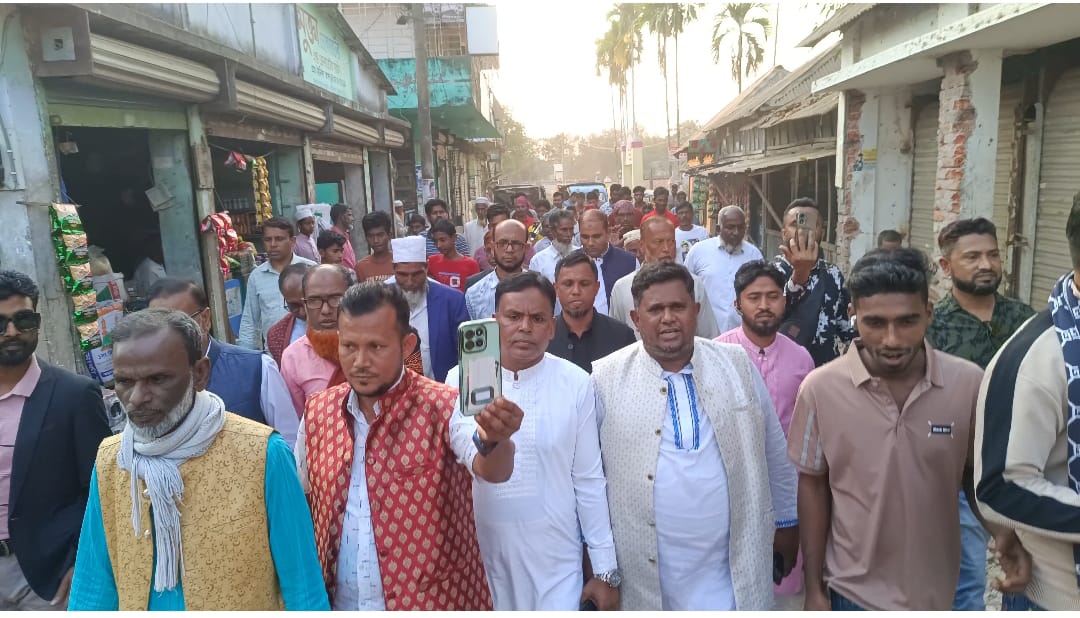 বিএনপি প্রার্থীর বিজয়ে উল্লাসে গণঅধিকার পরিষদের মিছিল
